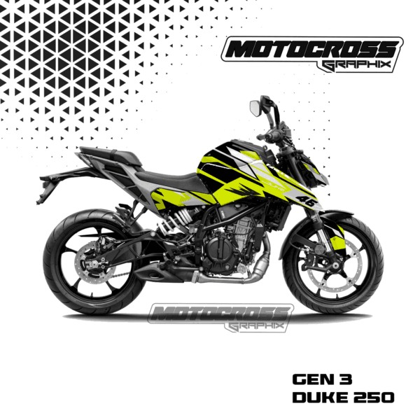 Duke 250 Gen 3 Graphic Sticker Kit