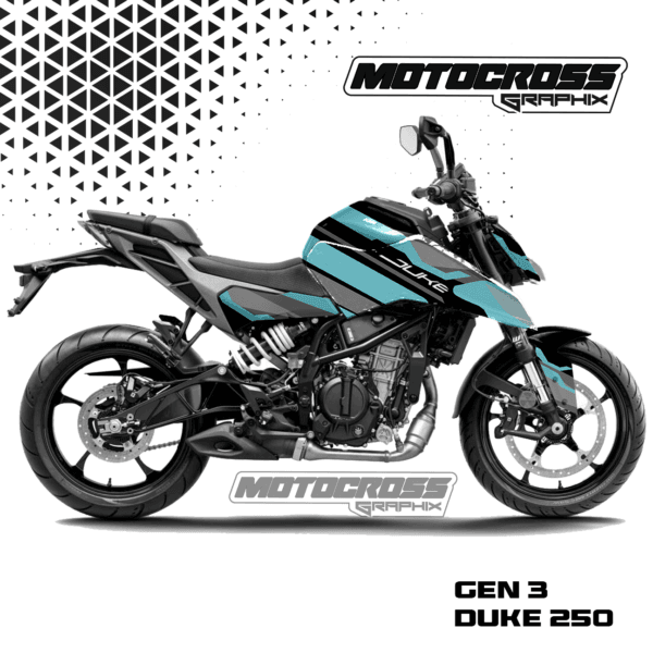 Duke 250 Gen 3 Graphic Sticker Kit