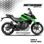 Duke 250 Gen 3 Graphic Sticker Kit