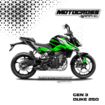 Duke 250 Gen 3 Graphic Sticker Kit