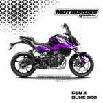 Duke 250 Gen 3 Graphic Sticker Kit