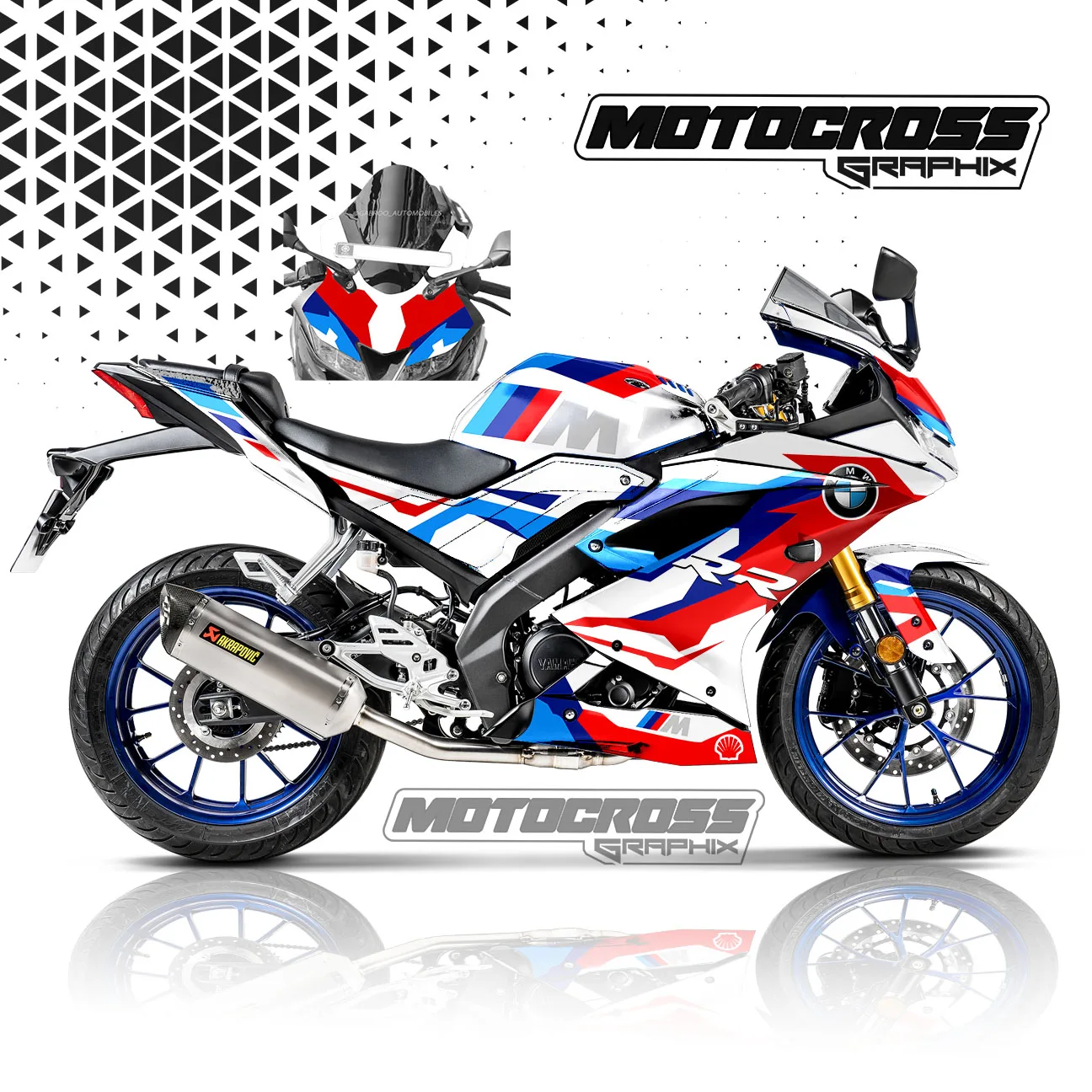 R15 V3 GRAPHIC STICKER KIT Motocross Graphix