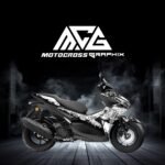 AEROX BLACK SPLATTER DECAL