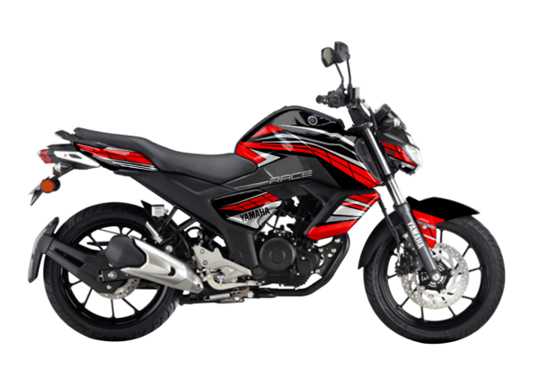 YAMAHA FZS V3 RED STRIPE DECAL KIT