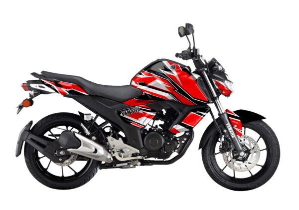 YAMAHA FZS V3 RED DECAL KIT