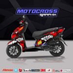 NTORQ RED SHARK DECAL KIT