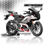 R15 V4 RED BLACK STRIPE DECAL KIT