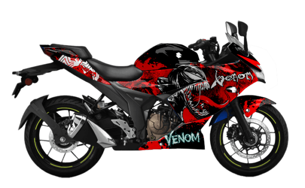 GIXXER SF GRAPHIC STICKER KIT - VENOM