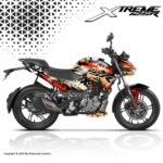 Xtreme 125R Graphic Kit - [Full body sticker kit |Edge to Edge finish]