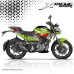 Xtreme 125R Graphic Kit -Neon Shark [Full body sticker kit |Edge to Edge finish]