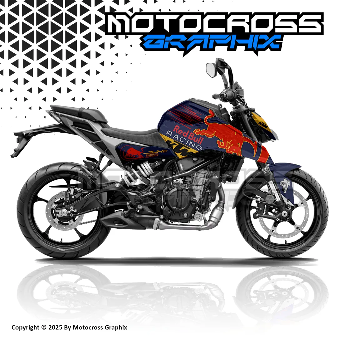 DUKE 250/390 GEN REDBULL GRAPHIC KIT Motocross Graphix