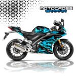 R15 V3 BLUE ABSTRACT DECAL KIT
