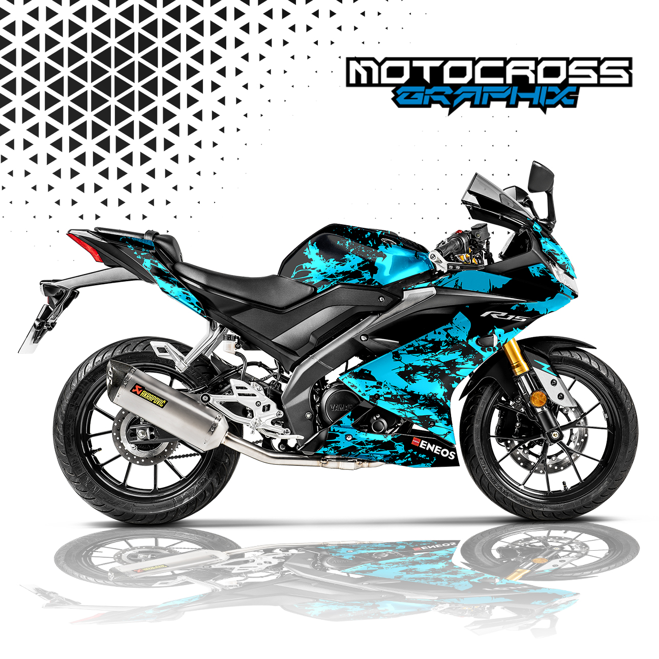 R15 V3 BLUE ABSTRACT DECAL KIT