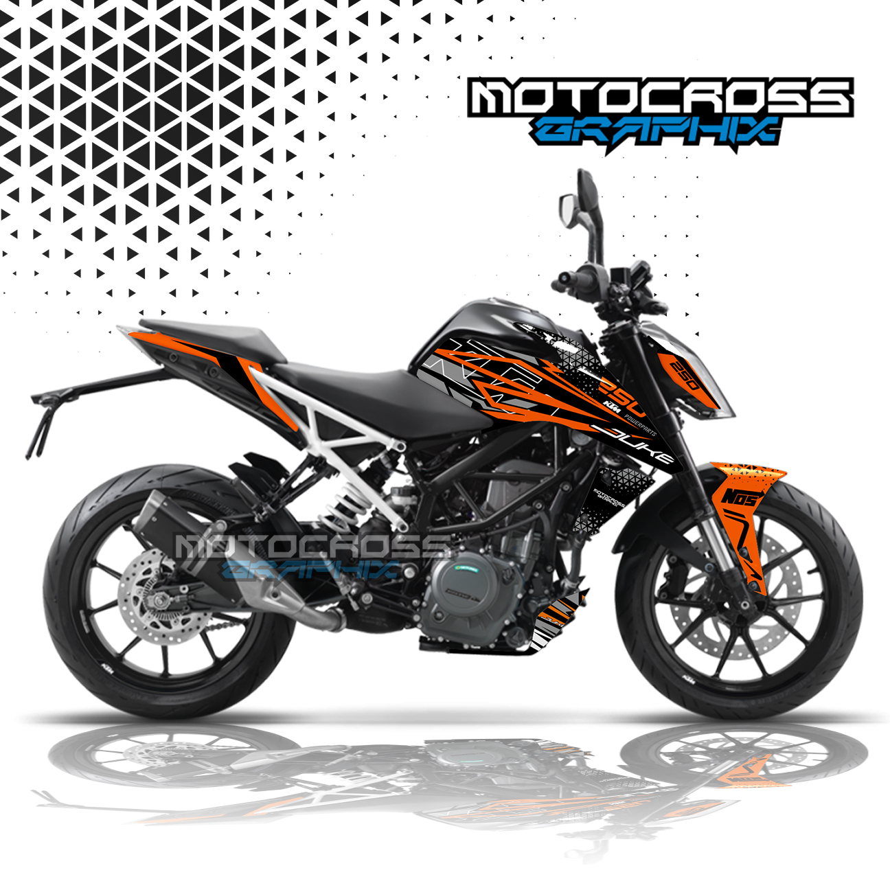 KTM DUKE DECAL KIT