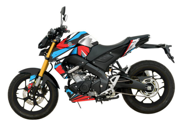 MT15 BLUE RED STRIPE DECAL KIT