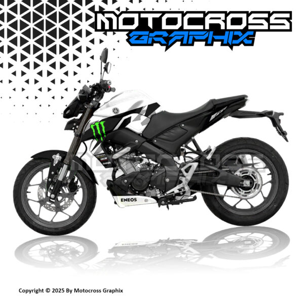 MT15 WHITE DECAL KIT