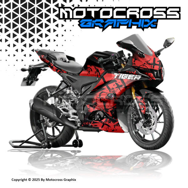 R15 V4 RED X DECAL KIT