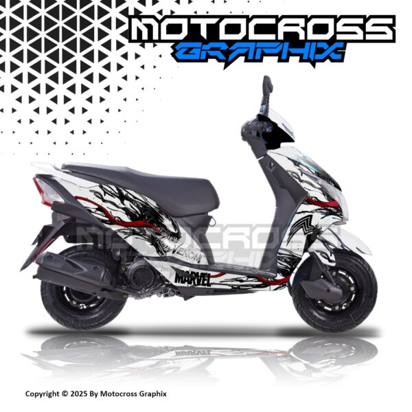 Honda Dio Bs4 Venom Graphic Sticker kit