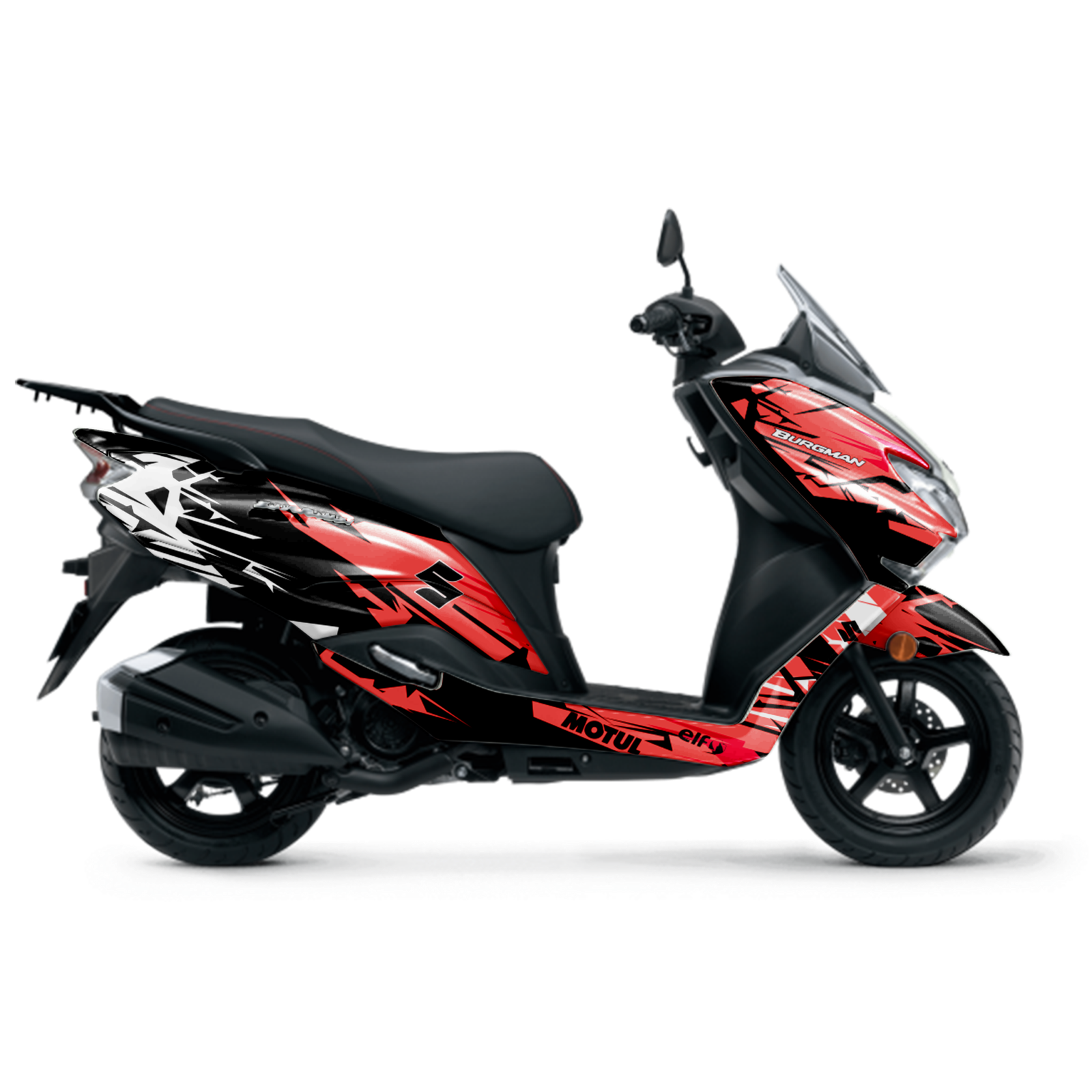 burgman q6 Suzuki Burgman Graphic Sticker Kit - Image 1