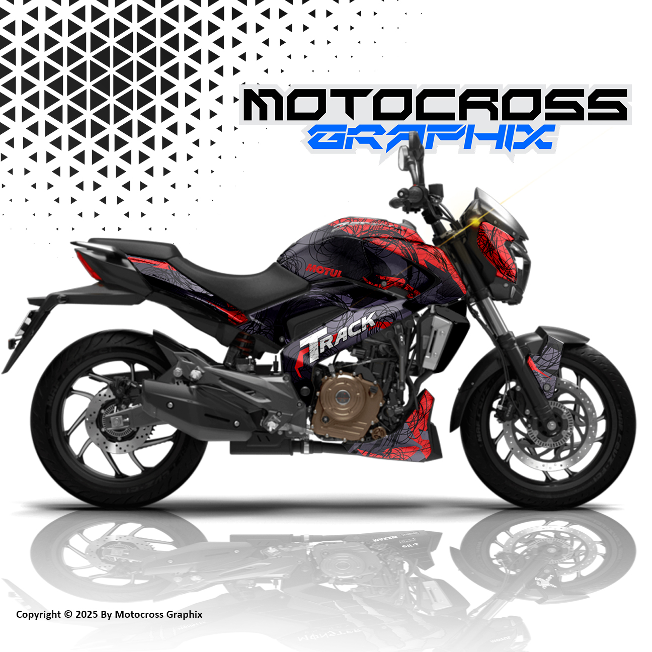 Dominar Red Track Graphic Kit