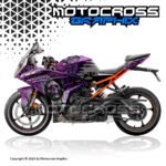 KTM RC GEN2 PURPLE SKULL GRAPHIC KIT