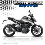 DUKE 125/250/390 B&W GRAPHIC KIT