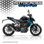 DUKE 125/200/390 BLUE LIVERY DECAL KIT
