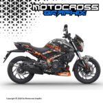 Bajaj Dominar Graphic Sticker Kit | OrBlack |