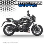 Bajaj Dominar Graphic Sticker Kit | BlackWt |