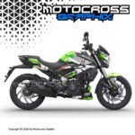 Bajaj Dominar Graphic Sticker Kit | GrWhite |