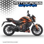 Bajaj Dominar Graphic Sticker Kit |Ornge|