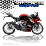 KTM RC 125 /200/390 Red Graphic Sticker Kit