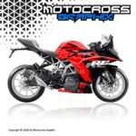 KTM RC 125 /200/390 Red New Graphic Sticker Kit