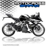 KTM RC 125 /200/390 Blackwhite Graphic Sticker Kit